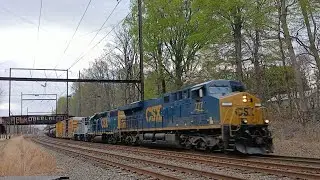A Beautiful Day Railfanning CSX Trains & Conrail Trains In Woodbourne Pa And Hamilton,NJ On 4/21/25