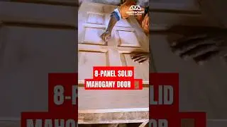 #Respect How We Do Finishing on This 8-Panel Solid Mahogany Door in Kenya