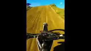 Big crash on motocross race.