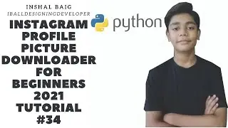 Instagram Profile Picture Downloader | using python