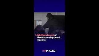Wild brawl erupts at a Illinois township board meeting