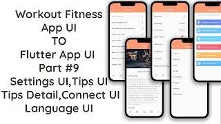 #9 Fit & Thrive! Building a Workout Fitness App with Tips, Settings, Language UI in Flutter