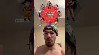 TRYING TO GET ALL SAIYANS IN UNDER 60 SECONDS! 😤😭 #dragonball #dbz #dbs #goku #anime #shorts