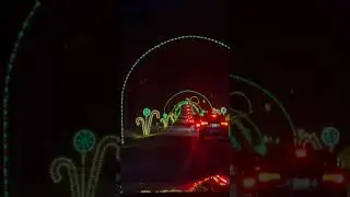 Christmas lights drive thru    #christmas2023 #shorts #drivethru #christmaslights #winterlights