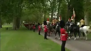 Carriage procession to Windsor Castle for President Trump and First Lady Melania, courtesy 