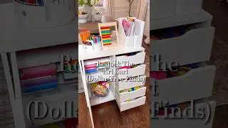 Пополни корзину для произведений искусства находками Dollar Tree! #asmr #restock #artcart #momlif...