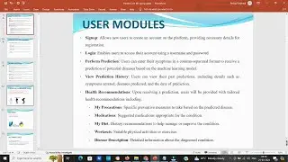 PPT - Health Care System Project PPT | ML Python Django