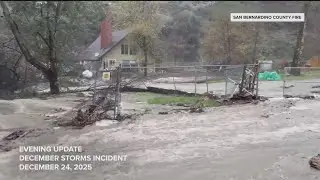 California's intense winter storms turned some roads into rivers of mud