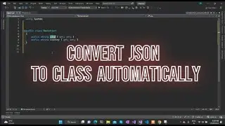 Visual Studio Magic  🪄 To Convert JSON to C# Class  #shorts
