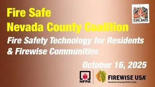 Fire Safety Technology for Residents & Firewise Communities
