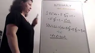 Integrály - úvod (integrovanie polynómu)
