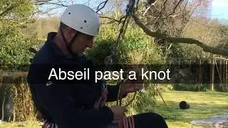 Abseil past a knot