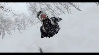 Snowboarding Hakuba Japan, Big Powder day 3