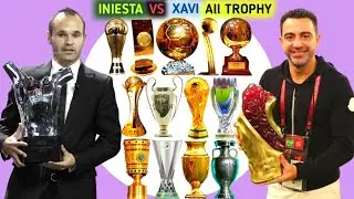 Andr&eacute;s Iniesta Vs Xavi Hern&aacute;ndez All Trophies. Xavi Vs Iniesta All Trophies Comparison