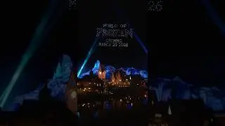 World of Frozen Opening Date drone show at Disneyland Paris