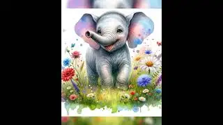 25 Safari Animals Clipart Bundle, Boho Flower Watercolor Baby Animal PNGs for Nursery Decor, Baby...