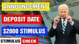 STIMULUS CHECK UPDATE - (JUST NOW- IRS ANNOUNCEMENT) MAILING STIMULUS CHECK! DEPOSIT DATE $2000