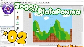 #02 - Tutorial Clickteam Fusion - Jogo de plataforma ajustes, camera e efeito paralax