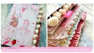 Prima Strawberry Milkshake Journal Project Share