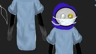REJECTED Colonoscopy MASKED  creepy DOCTOR design speed drawing speedpaint