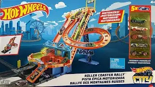 Hot Wheels Roller Coaster Rally | Mattel Hot Wheels City | Motorized Hot Wheels |Continuous Play