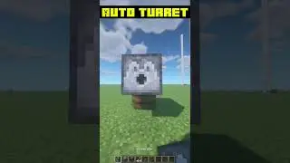Minecraft: Auto Turret #shorts #minecraft #minecraftshorts