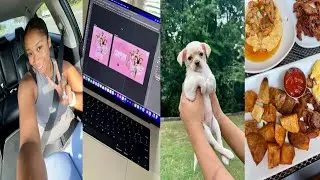 VLOG - working from home, NEW PUPPY, urgent care, bridal shower fun, sunday brunch + more
