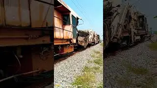 FRM Machine Working #JE/SSE Track Machine Work in railway #indianrailways #viralvideo #track