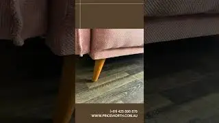 🏡Elegant Fabric Sofa | Timber Legs | Perfect for Living Room