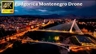 Podgorica Montenegro - 4K UHD Drone Video