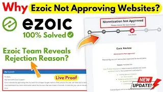 Figured Out Why Ezoic Not Approving Websites? | Ezoic Team Reveals Rejection Reasons
