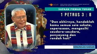 Renungan Awal Pekan 1 Petrus 3 : 8 (3 November 2025) Pdt Dr Martongo Sitinjak #hkbpkramatjati