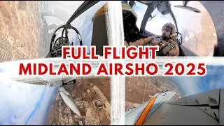 FULL FLIGHT: A-4 Skyhawk Demo at Midland Airsho 2025 (4 Camera Angles)