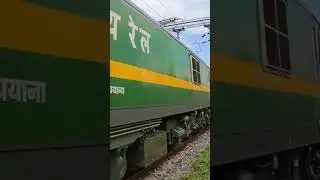 😍 Wag 9 locomotive push pull action python freight train 😍 #shorts