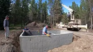 Time Lapse of Vault Toilet Install - 1 of 2