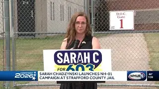Sarah Chadzynski launches NH-01 campaign at Strafford County House of Corrections