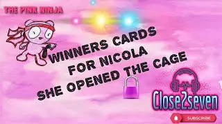 The Pink Ninja's Sunday Madness Monday Night Winners Cards For Nicola