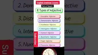 what is adjectives and its types in English Grammar #adjective #adjectives #adjectivesinenglishgramm