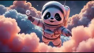 Panda Astronaut Space Adventure | Eating Bamboo Snacks | For Kids & Toddlers | Kids Cartoon | Kids |