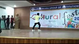 Uppenantha ee prema ki song... dance performance by Raja ||Aarya - 2  movie song in Audisankara fest