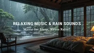 Relaxing Piano Music & Soft Rain Sounds for Sleep | Garden Bedroom, Peaceful Piano & Deep Relaxation