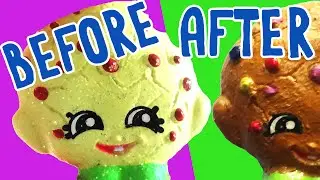 Custom Shopkins Ultra Rare KOOKY COOKIE! Transformed into an M&M Cookie! DIY Painted Shopkins