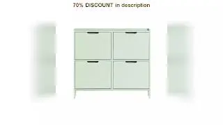 A must-have product! SoBuy FSR100 4 flap shoe rack 8 shelf surface shoe cabinet narrow shoe chest