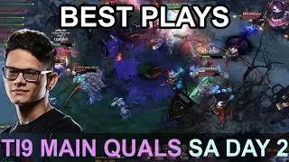 TI9 BEST PLAYS Main Quals SA DAY 2 Highlights Dota 2 by Time 2 Dota #dota2 #ti9