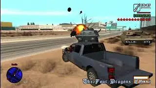 GTA San Andreas | Los Santos Drive By Rampage & Shootout + 12-Star Escape