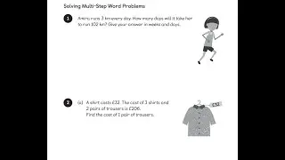 Singapore Math: Multi step Word problem. Develop comprehension skills and statement construction.