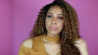 $30   Honey Blonde Curls!   Outre Synthetic Lace Wig Dominique   Sistawigs com