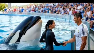 Jessica Radcliffe Dolphin attack! Cristiano Ronaldo saved her!