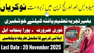 Punjab Masstransit Authority Jobs 2025 |  Apply Online for Latest Posts | jobscho