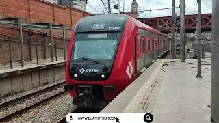 🚄TUE S&Eacute;RIE 9500 (D580) 9577-9580 DANDO ENTRADA NA ESTA&Ccedil;&Atilde;O LUZ SENTIDO RIO GRANDE DA SERRA🚃